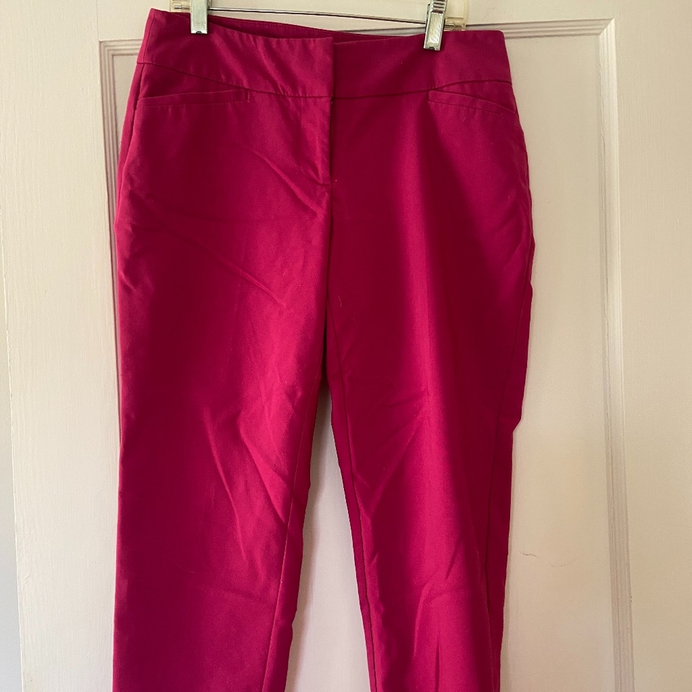 Apt. 9 Magenta Ankle Trousers - Size 4